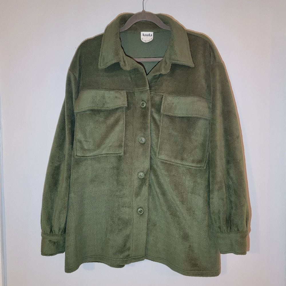 ALTAR'D‎ STATE - ARULA fleece shacket green XL